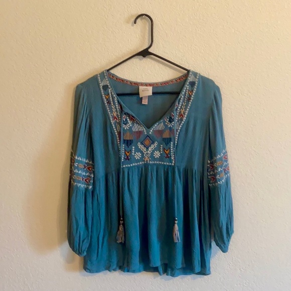 Target for Knox Rose 3/4 Sleeve Boho Peasant Top - Picture 2 of 5